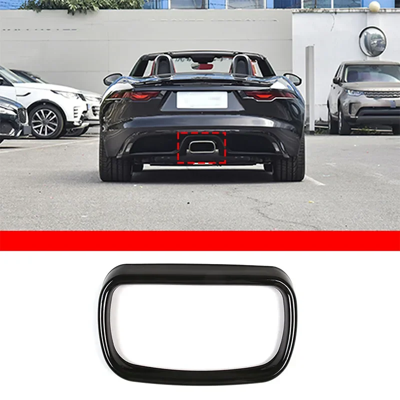 For Jaguar F-TYPE 2024 Stainless Steel Black Car Car Exhaust Muffler Exhaust Pipe Cover Trim Stickers Car Accessories