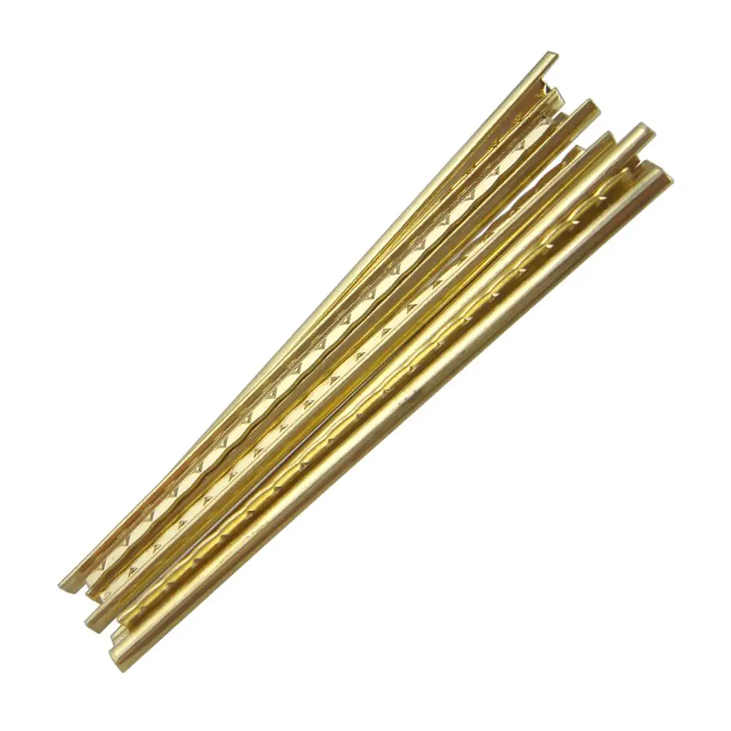 Pack of 19 Brass Fret Wires Fretwire Golden for 39inch Classical Guitar Neck Fretboard Parts