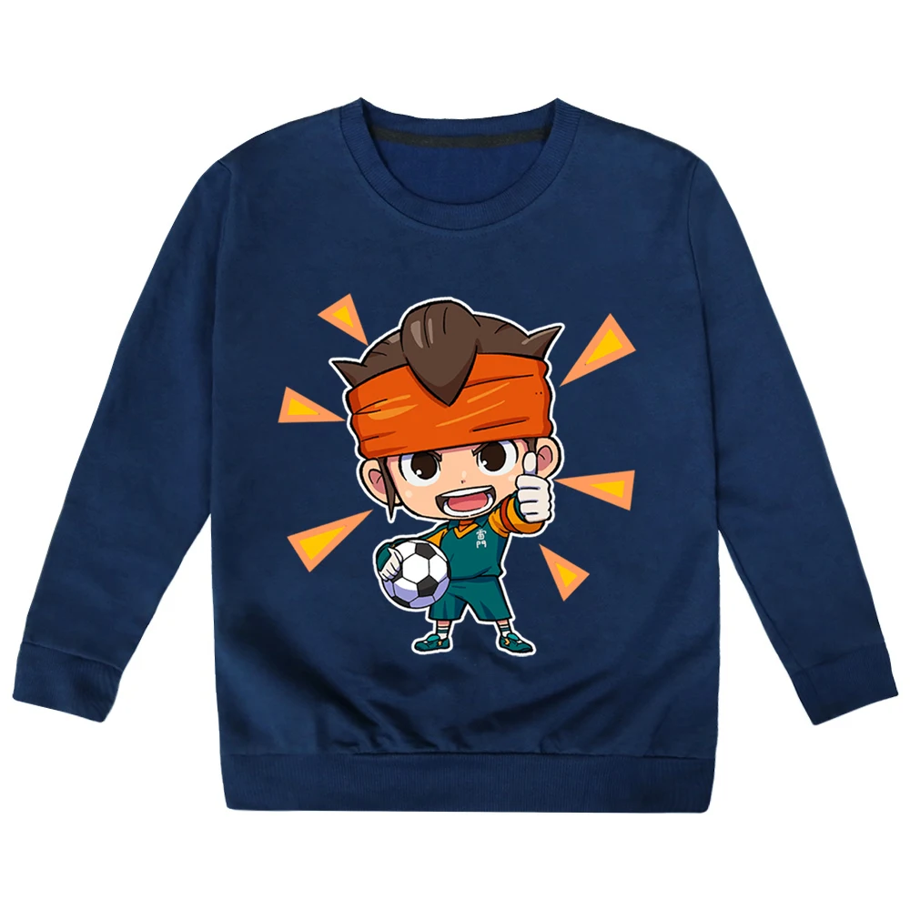 

Inazuma Eleven Go Print Hoodies for Boys Girls Clothes Cute Cartoon Pullover Long Sleeve Sweatshirt Kids Crew Neck Casual Tops