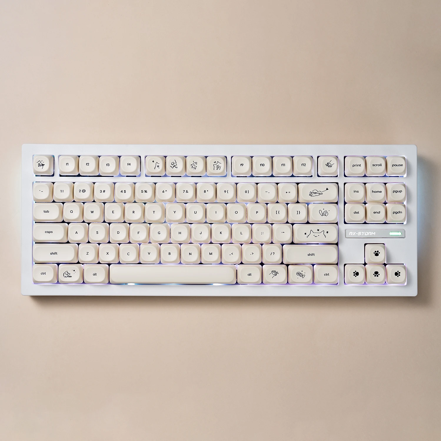 Cute Keycaps PBT Mechanical Keyboard 
