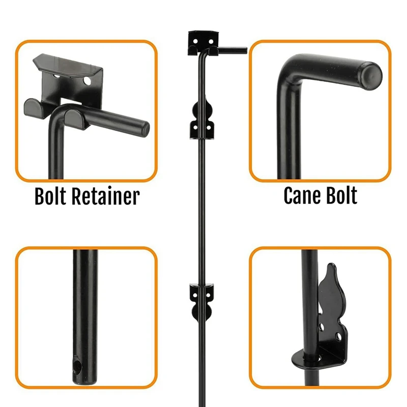 Y43A-1 Set Outdoor Gate Latch For Fences And Doors - Heavy Duty Security Lock