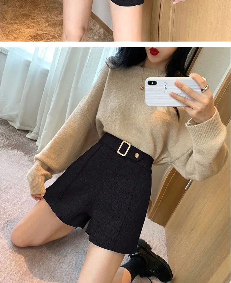 Women's Autumn and Winter 2025 New Wide-leg Pants Korean Style Fashion Slim Fit and Slim Bottoming