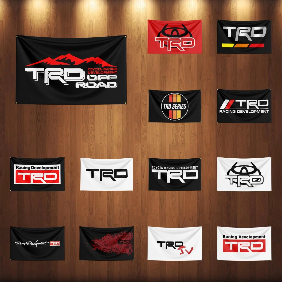 3x5ft T-TRDs Auto Parts Flag Room Decor Flag Outdoor Decorations Flags for Rooms