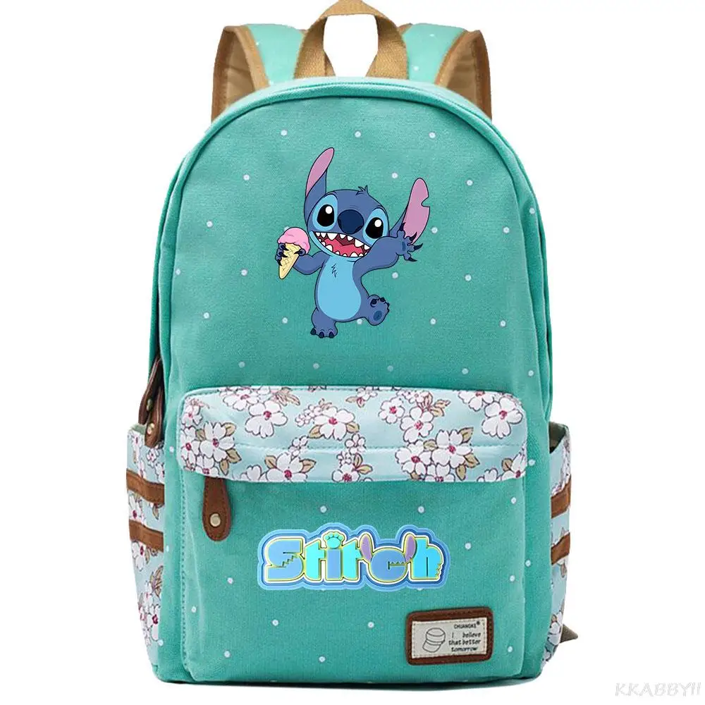 Disney Stitch Backpack Boys Girls School Bags For Teenagers Unisex School Laptop Mochilas Travel Casual Bags