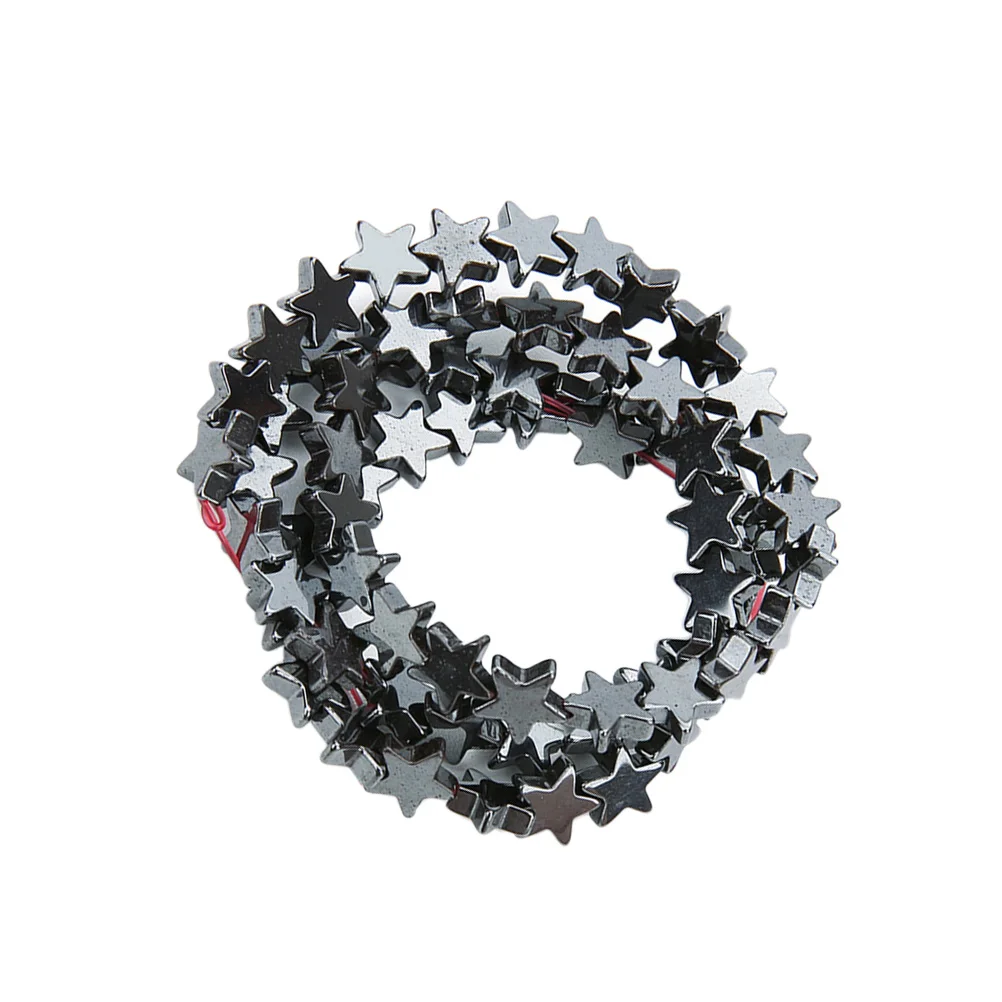 

Black Scattered Beads Column for Bracelets Pentagram Round Spacer Handmade Ball Loose Diy Large Hole