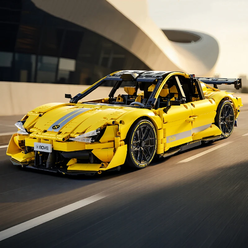 2200 STKS Racewagen Bouwstenen Set, Super Sport Model Kit, Collectible Voertuig Montage Speelgoed voor Kinderen Volwassenen, Gift Jongen Meisje