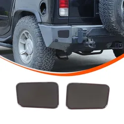 For Hummer H2 2003 2004 2005 2006 2007 2008 2009 ABS Black Car Rear Fog Lamp Cover Sticker Car Exterior Accessories