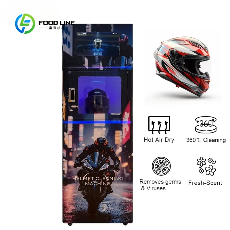 Factory Price Automatic Custom Motorcycle Helmet Cleaning Vending Machine Custom Bike Helmet Cleaner Long Service Life