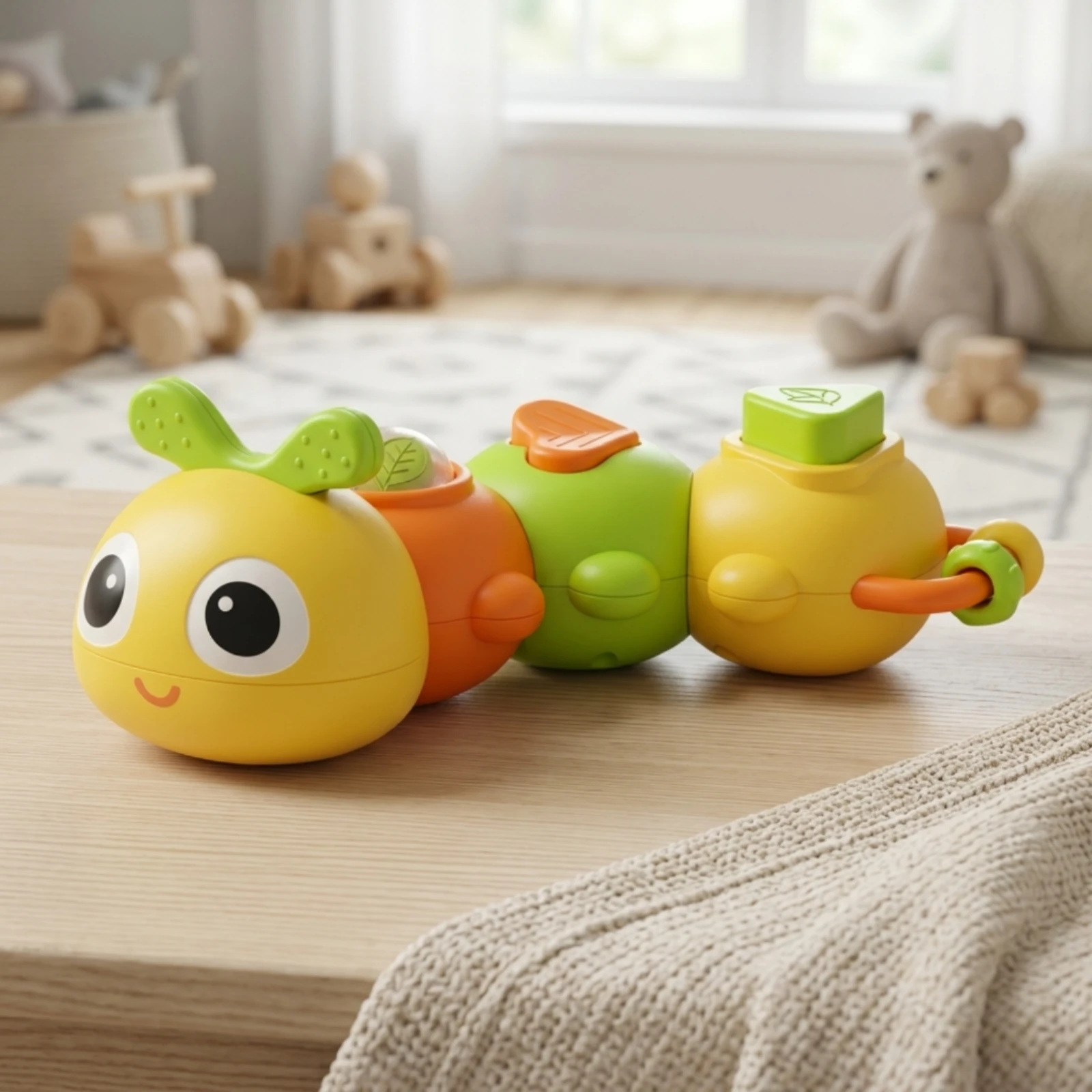 caterpillar-toy-pressable-press-toy-with-sound-textured-tactile-for-babies-floor-play-tummy-time