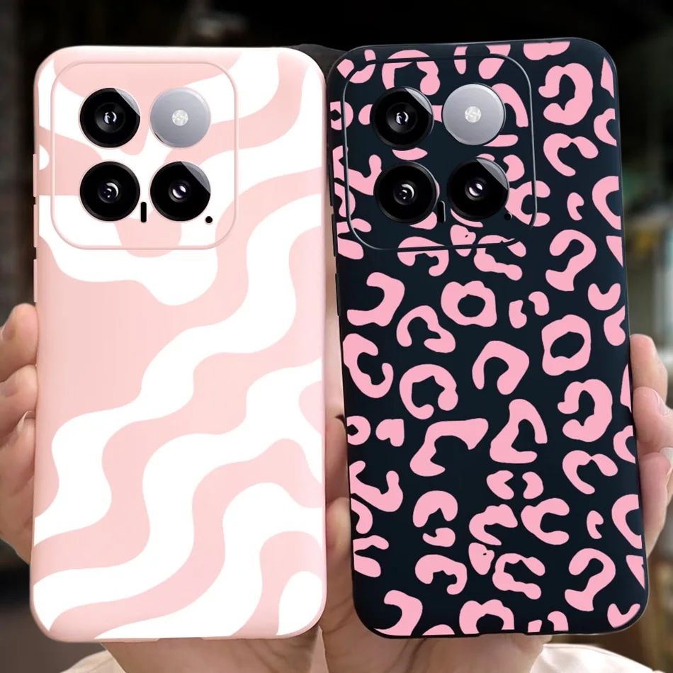 For Xiaomi 14 Phone Case Xiaomi Mi 14 5G Mi14 2024 Fashion Moon Pattern Soft Silicon Protective Back Cover