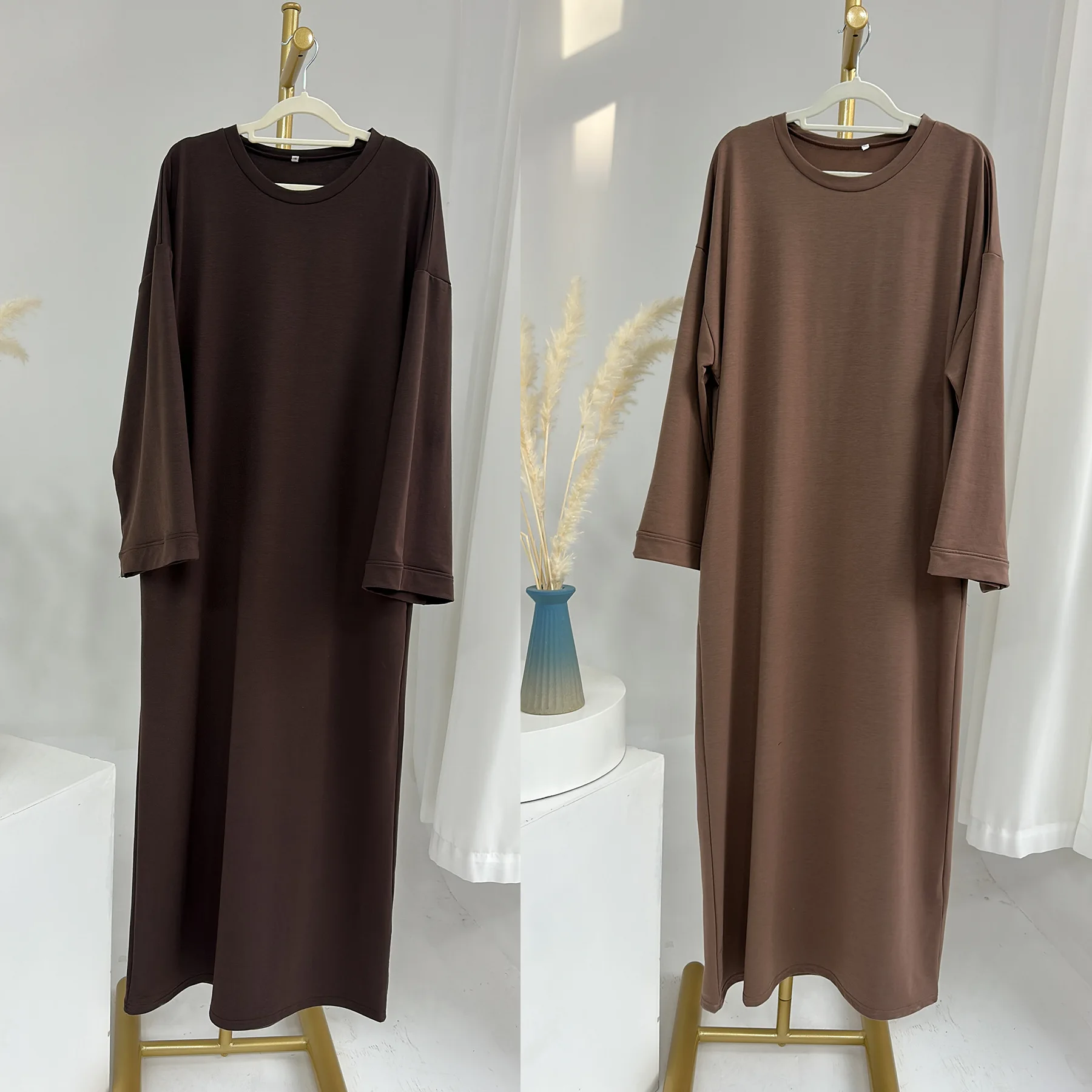 

Sweatshirt Loose Abaya Muslim Hijab Dress Solid Abayas for Women Dubai Casual Sporty Wear Turkey Ramadan Islamic Clothing Kaftan