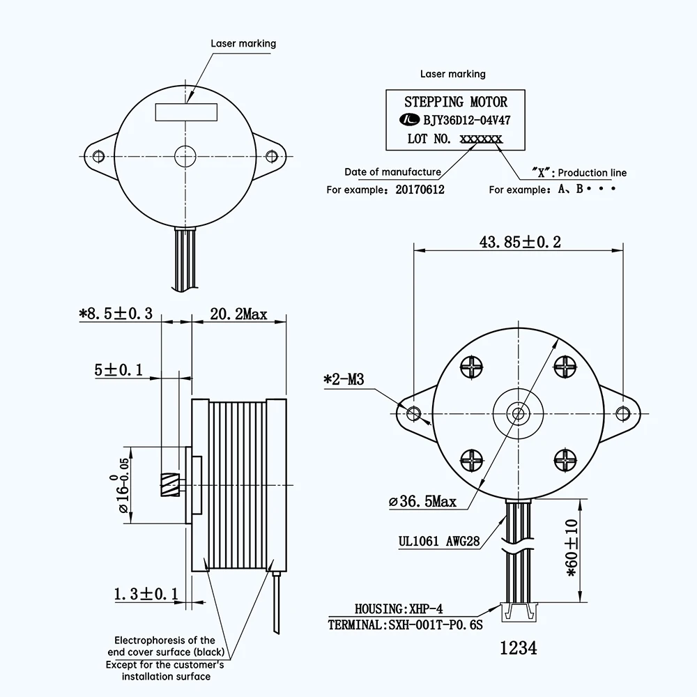 Für Bambu Lab X1 P1 Serie Extruder-Motor 3D-Drucker-Zubehör Hochtemperatur- und Hochgeschwindigkeitsmotor Kompatibel mit Bambulab X1/P1 – Detail 10
