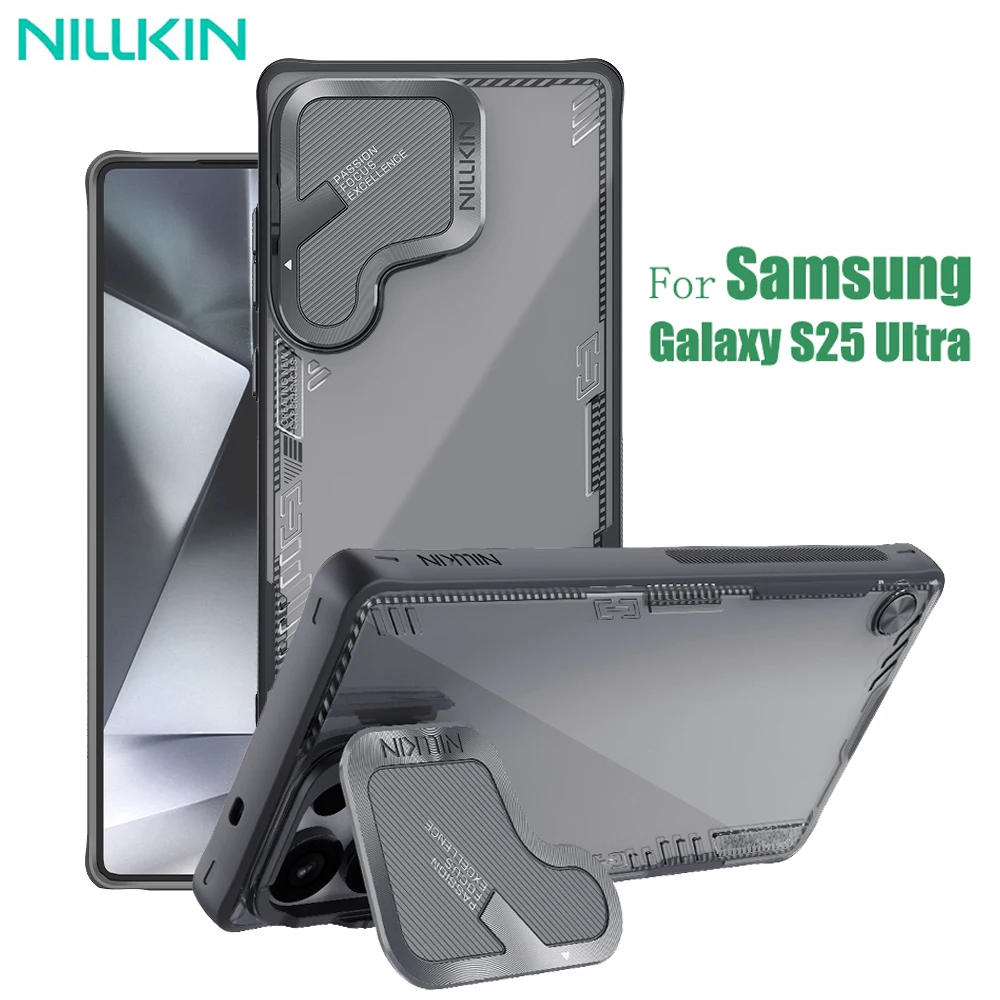 For Samsung Galaxy S25 Ultra Case NILLKIN Iceblade Prop Transparent Eco-friendly Material Phone Holder Camera Cover For S25Ultra