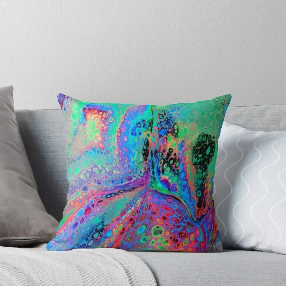 

Electric Leopard Pattern Super Fluid Soul Acrylic Pour Design Throw Pillow pillow pillowcase christmas decorations 2025 pillow