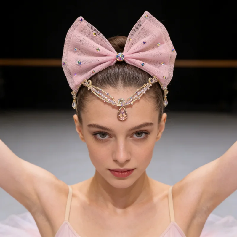 

BH1024 Горячая распродажа: Модный головной убор для танцев Giselle (Гизель) с гирляндами для детей, девочек, женщин и взрослых, для выступлений и балета