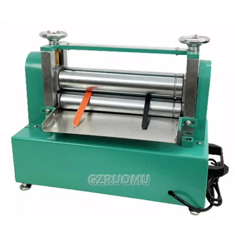 20 Inch Electric Heat Edge Creaser Machine 220V Double Head Leather Machine Professional LeatherTool Belt Strap Cutting Machine