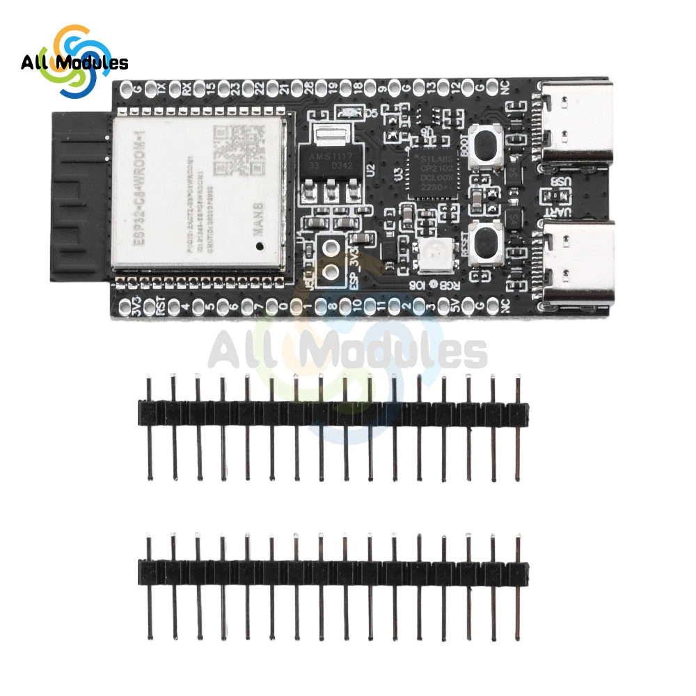 ESP32-C6-DevKitC-1 WiFi Bluetooth Development Board Core Board CP2102 Onboard ESP32-C6-DevKitC-1-N8 Module TYPE-C Interface