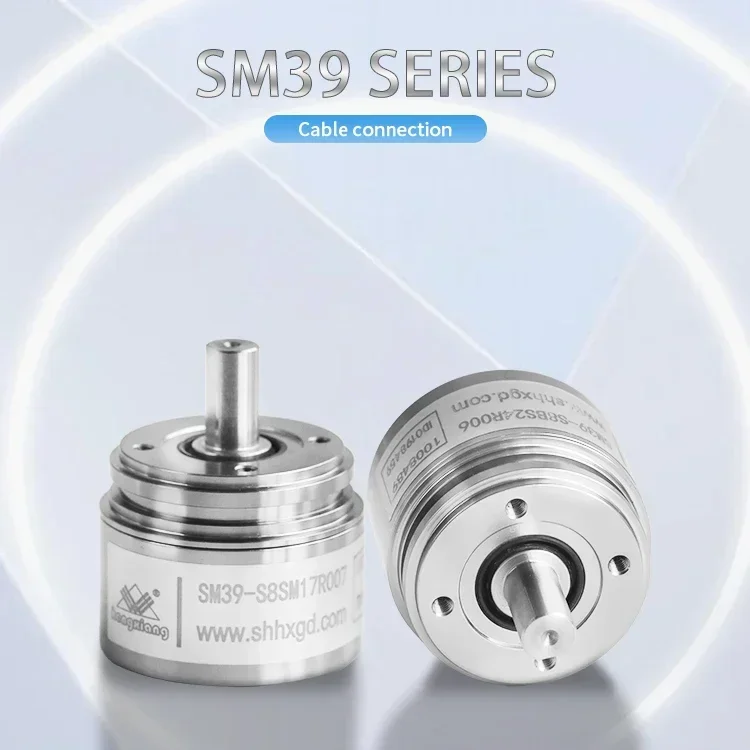 

2025 hot sale BiSS C/SSI RS485 interface 39mm 24 bit mini absolute rotary encoder SM39 absolute rotary encoder