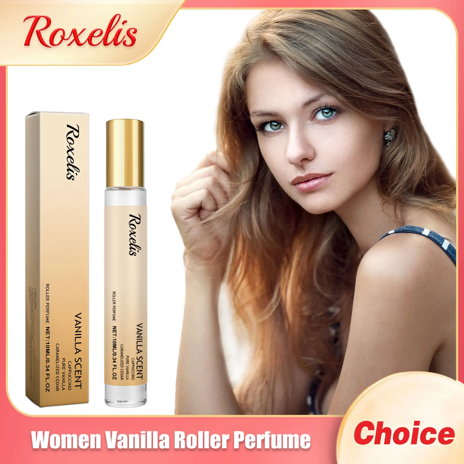 

Roxelis Women Vanilla Roller Perfume Long Lasting Fragrance Flower Scent Dating Deodorant Lovers Flirting Pheromone Light Parfum