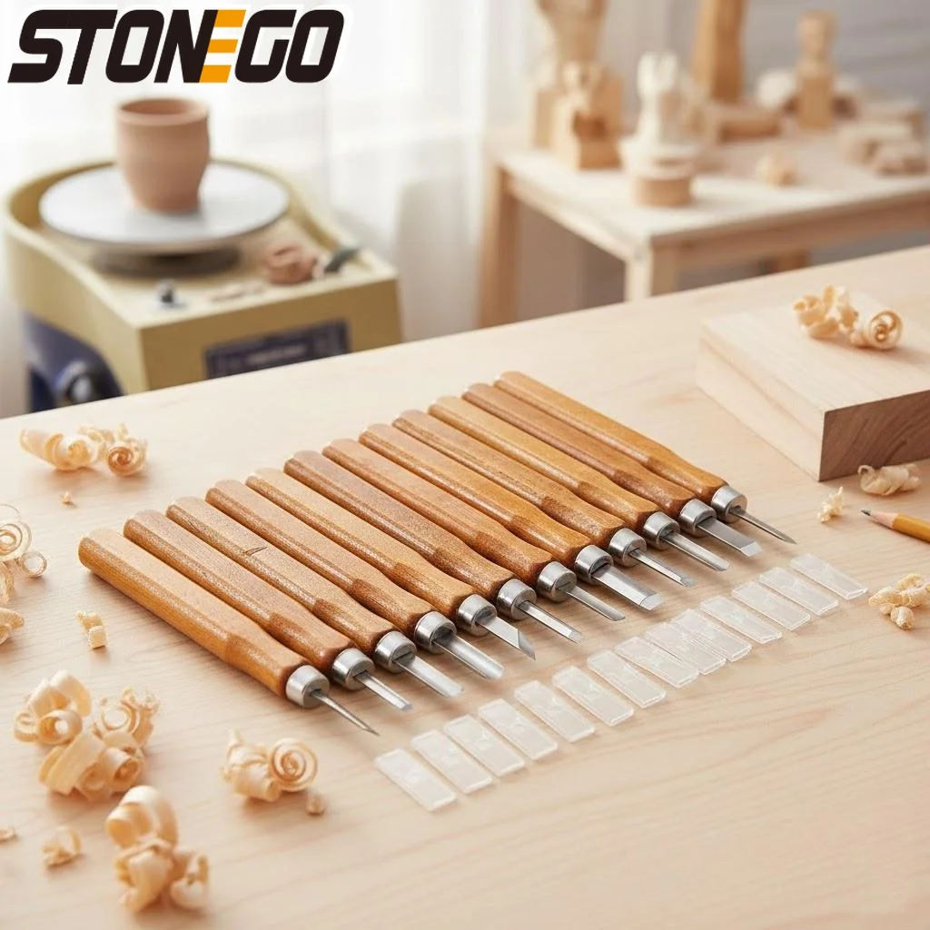 

12pcs Woodcarving Tools Set Chisel Knife Engraving Kit for Beginners DIY Woodworking Crafting Hand Tools