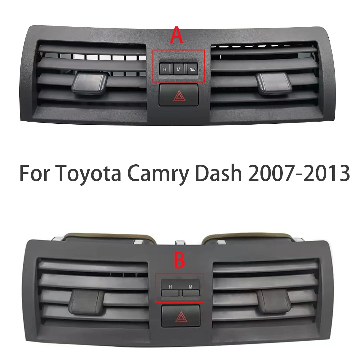 1 For Toyota Camry Dash 2007-2013 Center A/C Air Conditioning Vents Trim Insert Outlet Panel Grille