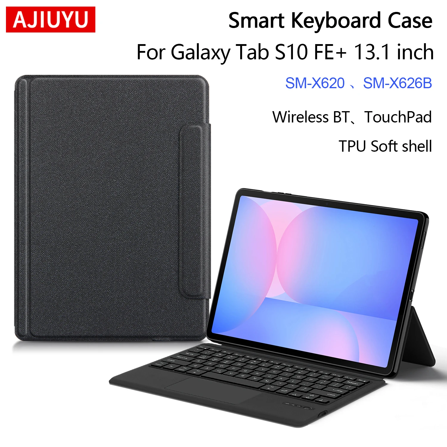 Keyboard Case For Samsung Galaxy Tab S10 FE Plus 13.1