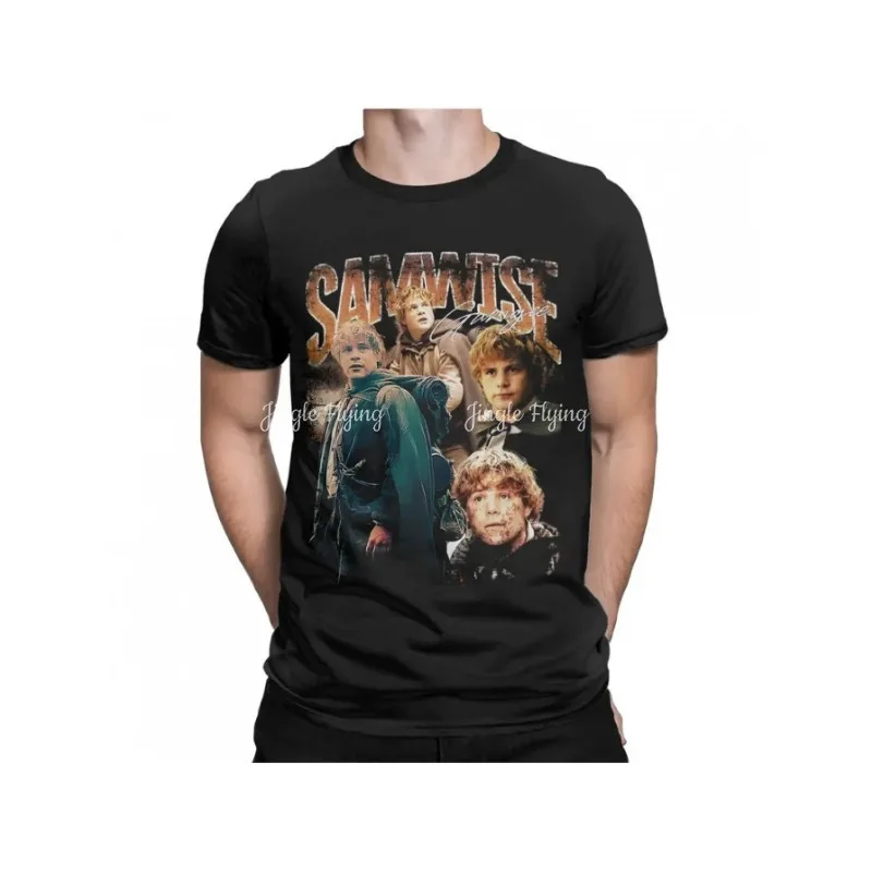 Винтажная хлопковая футболка Samwise Gamgee для мужчин и женщин, одежда с графическим принтом, футболка