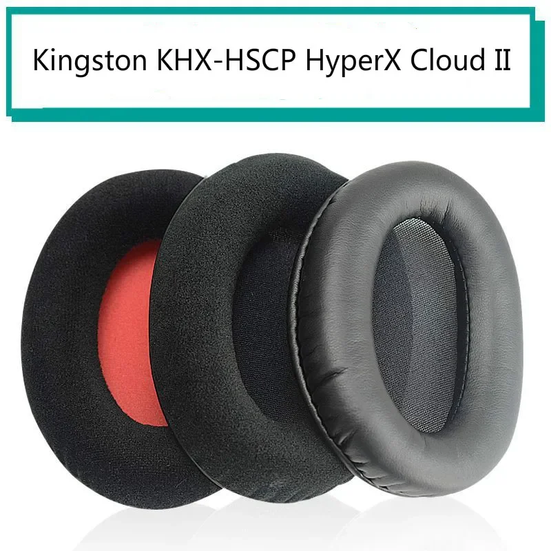 

High Quality Headset Foam Cushion Replacement Earpads for Kingston HSCD KHX-HSCP Hyperx Cloud II Soft Protein Sponge Cover