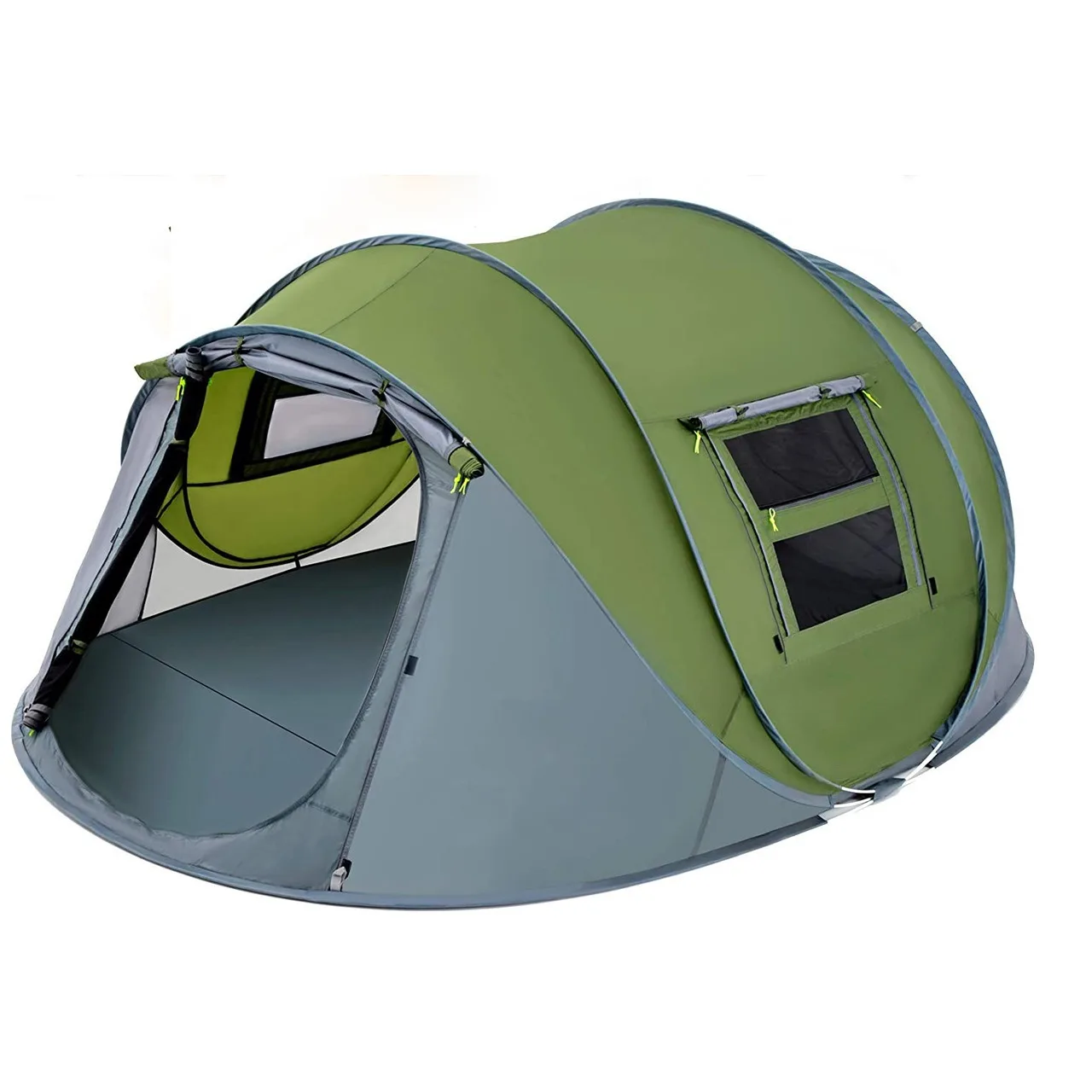 

Pop up Canopy Tent Waterproof Automatic Setup 2 Doors-Instant Family Pop-up Tent Pop up Tents Camping Outdoor