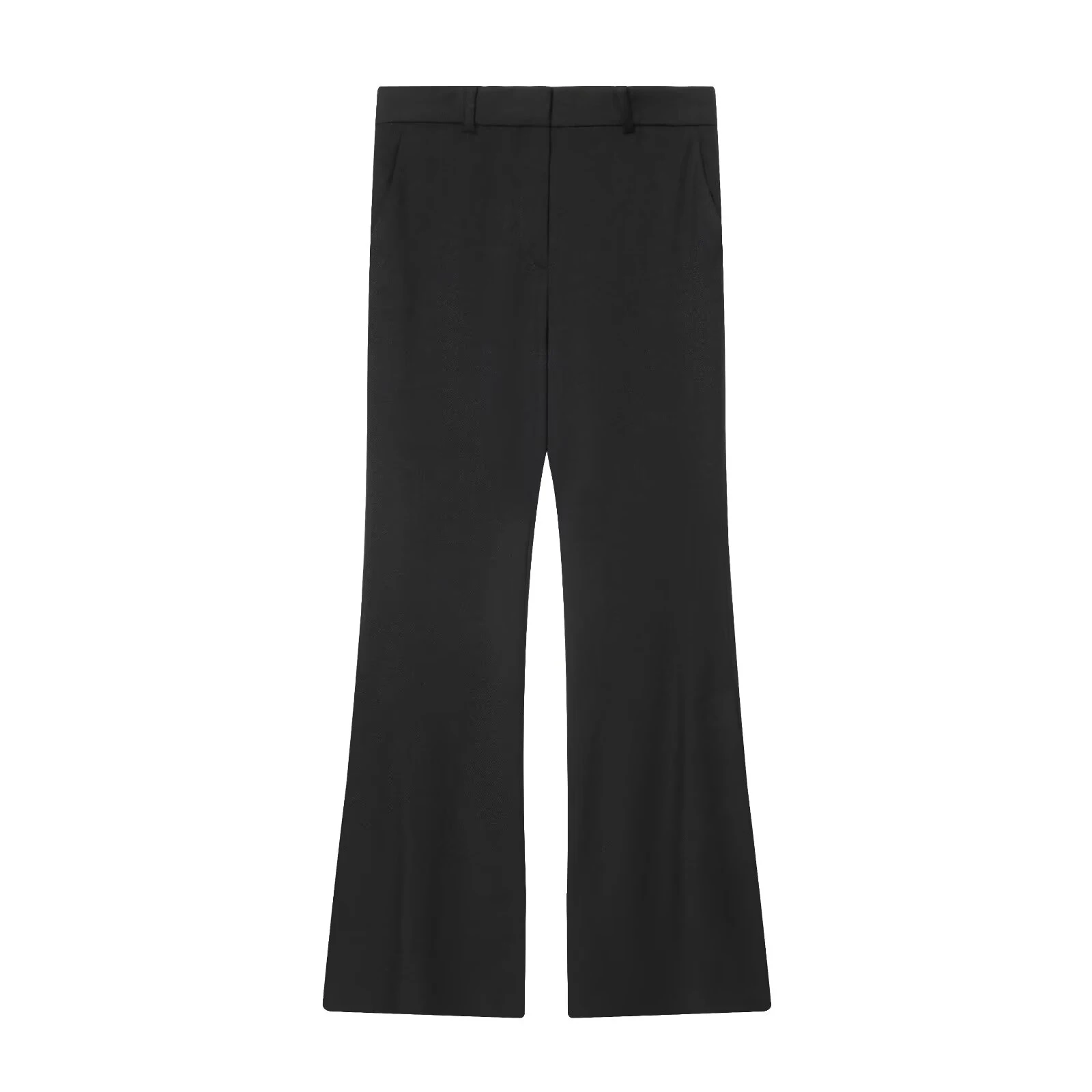 2025 Winter nieuwe dames retro rechte korte taille jasje lage taille trompet vloer broek set