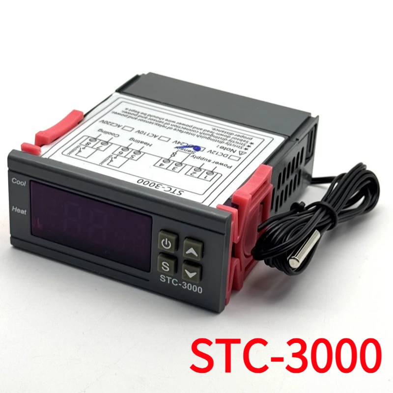 STC-3000 Digital Temperature Controller Thermostat Thermoregulator Temperature Sensor Relay Heating Cooling Incubator