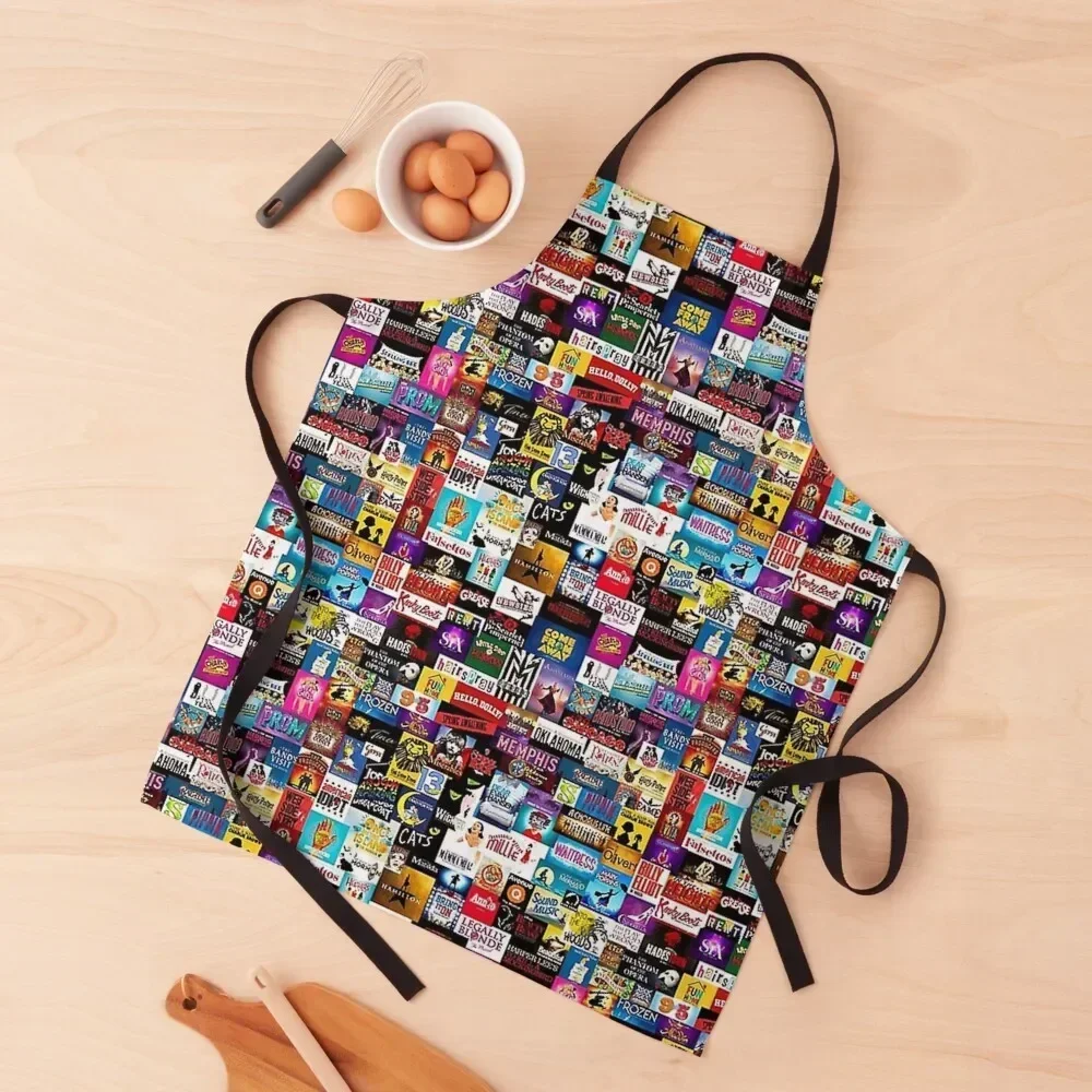 

Broadway Show Logo Apron Waterproof Kitchen Woman Kitchen Things professional hairdressing Kids Apron