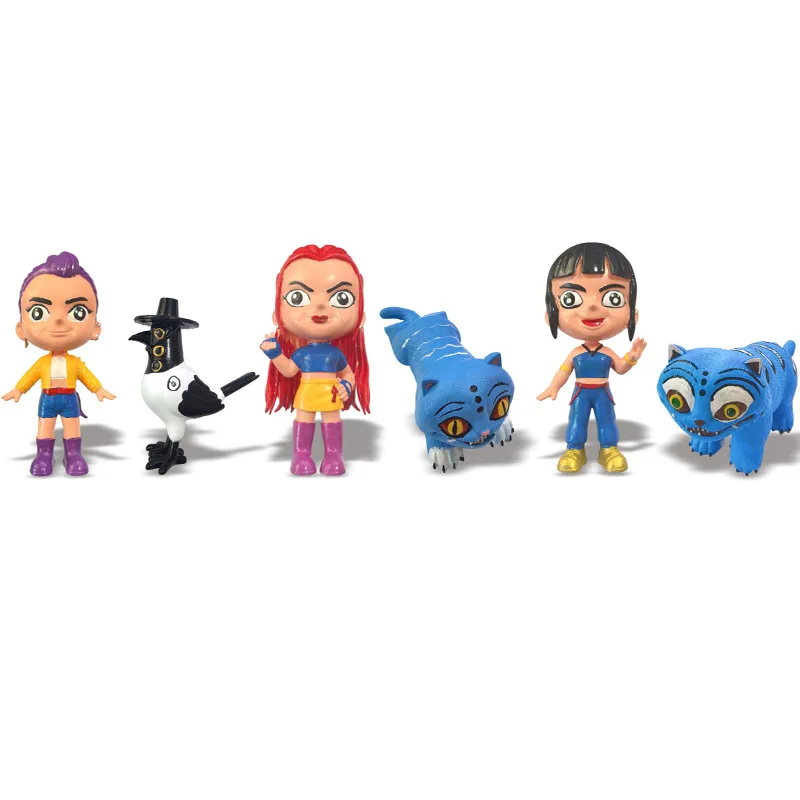 Figurki Kpop Demon Hunters Anime Zabawki Figurki Ruchome Stawy Figurka Model Lalki Dekoracja Urodzinowa dla Dzieci Prezent Zabawka