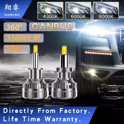 Canbus 360 LED Bulb H7 H1 H4 9005 9006 HB3 HB4 9012 Automotive Headlamp 6000K 12V 24V 80W 32000LM Fog Lamp 4300K H11 H8 H9 XR