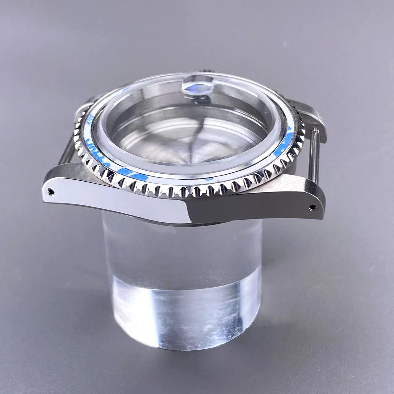 39,5 mm NH35 Vintage-Gehäuse GMT/SUB 120-Klick-Lünette Edelstahl Saphirglas für NH35 NH36 Uhrwerk 28,5 mm Zifferblatt Uhrengehäuse – Detail 5