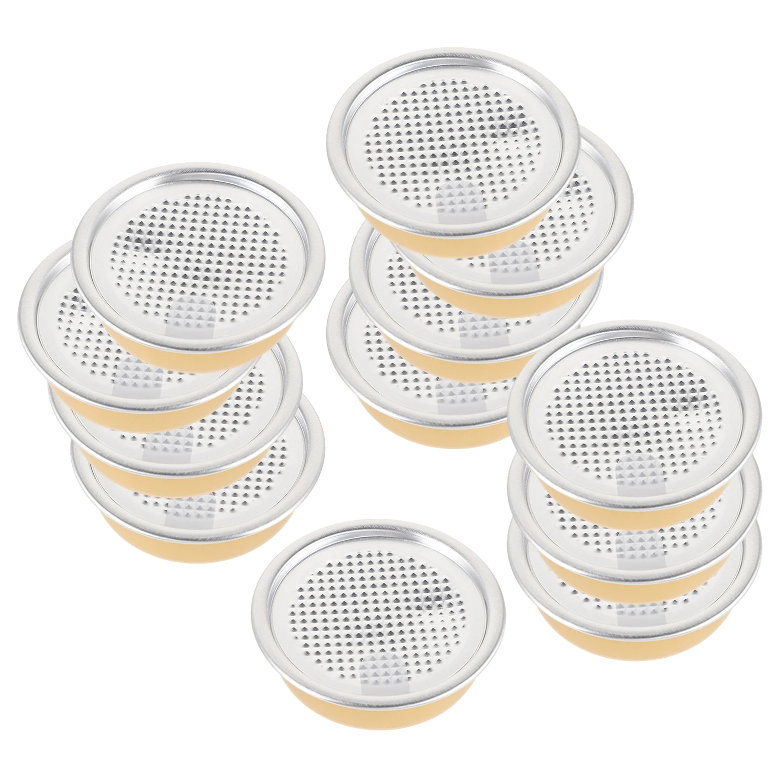 12Pcs Cubilose Aluminum Food Cans Refillable Storage Containers for Snacks Candy Treats Food Preservation Tins