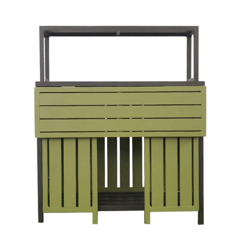 

Balcony shelves, new Chinese flower stands, decorative table, home outdoor courtyard garden workbench