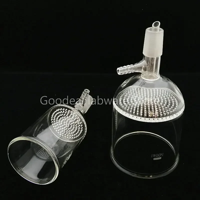 1pcs 30ml To 1000ml 19# 24# 29#  Standard Grinding Port Filter Funnel Lab Glass Honeycomb Plate Funnel with Side Suction Mouth