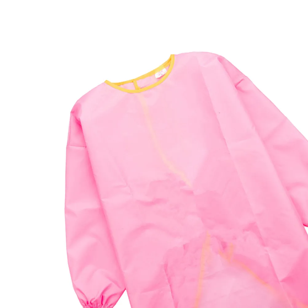 

Фартук для рисования с длинными рукавами, водонепроницаемый, 105-130 см, розовый, для творчества и рисования, устойчивый к пятнам, 1 шт.