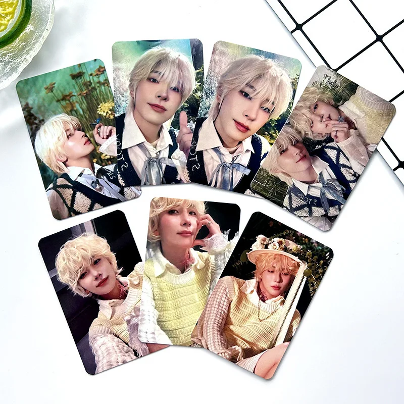 

Мини-альбом KPOP Jeonghan Wonwoo THIS MAN, модные двухсторонние открытки Lomo, почтовые открытки, поклонники, коллекционные предметы, 5/7 шт./набор