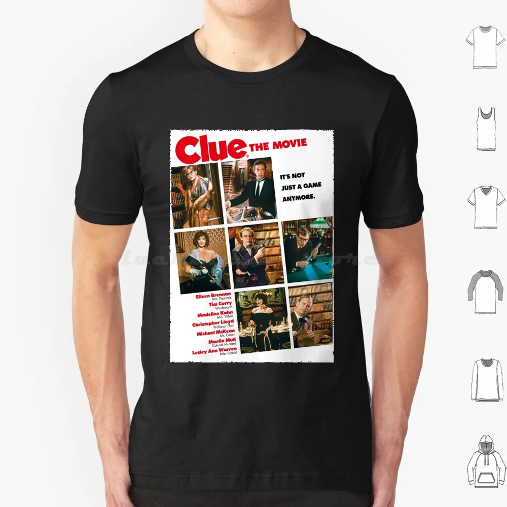 Clue ( 1985 ) T Shirt 6xl Cotton Cool Tee Clue 1985 Clue Cluedo Jonathan Lynn Wadsworth Clue The Movie Clue On Stage Yvette