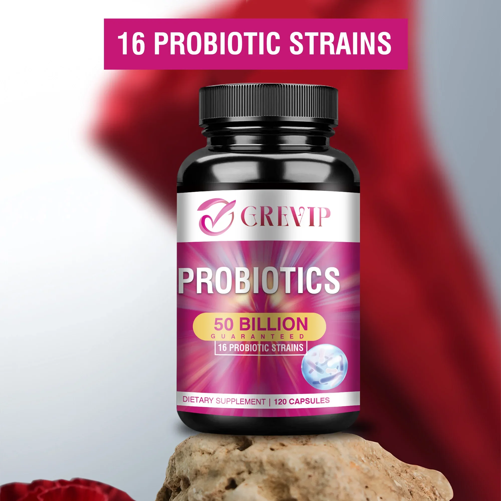 Women's Probiotics 50 Billion CFU - Supports Digestive, Vaginal and Immune Health - 120 Capsules