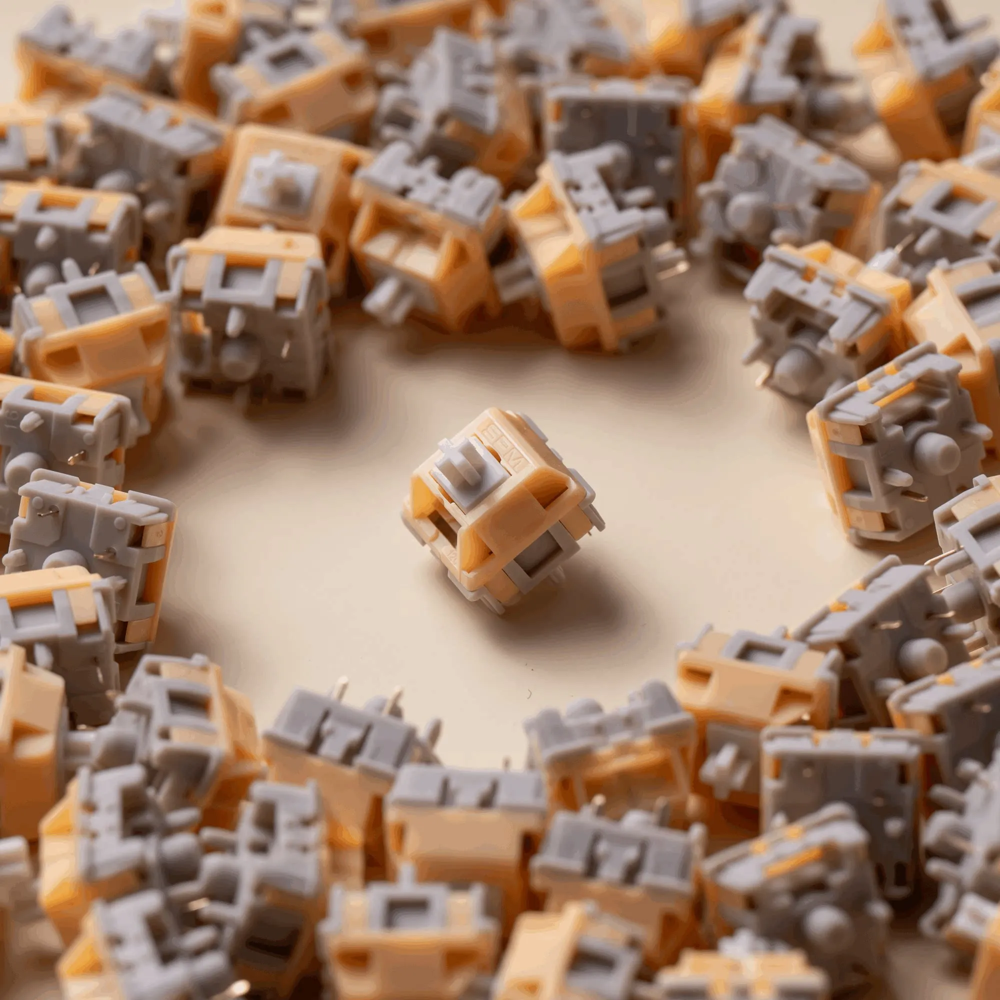 

Механическая клавиатура SOULCAT×SPM Ginkgo Switch с 5-контактными линейными переключателями DIY для 22-мм кабеля KOS, с выраженным звуком при наборе текста