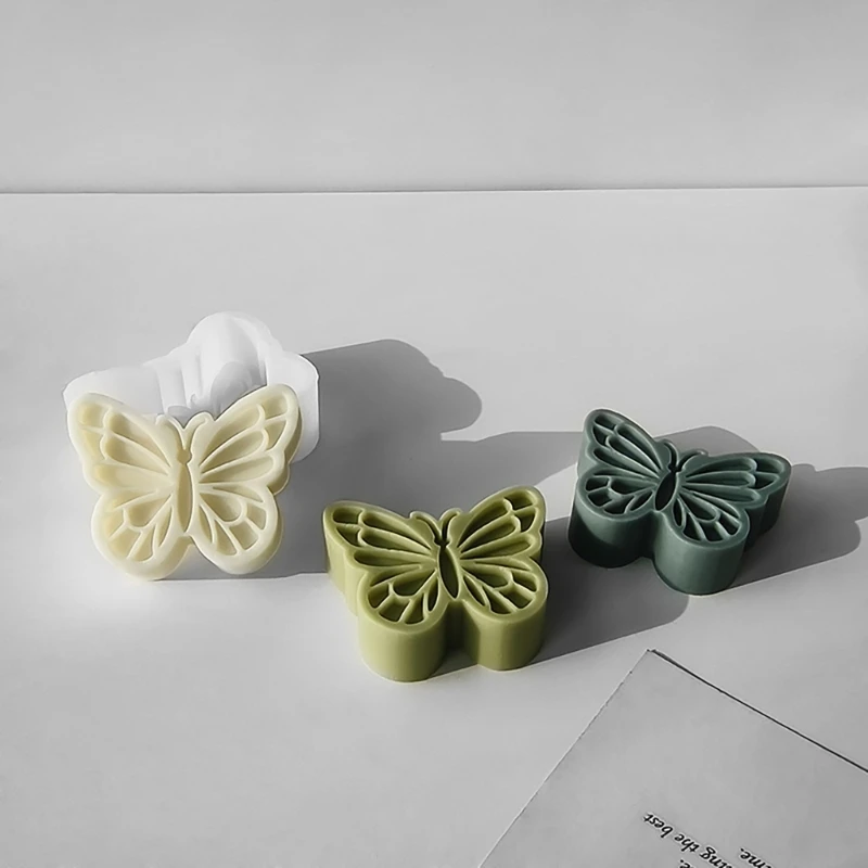 E0BF Professional Silicone Mold for Making Butterfly Candles