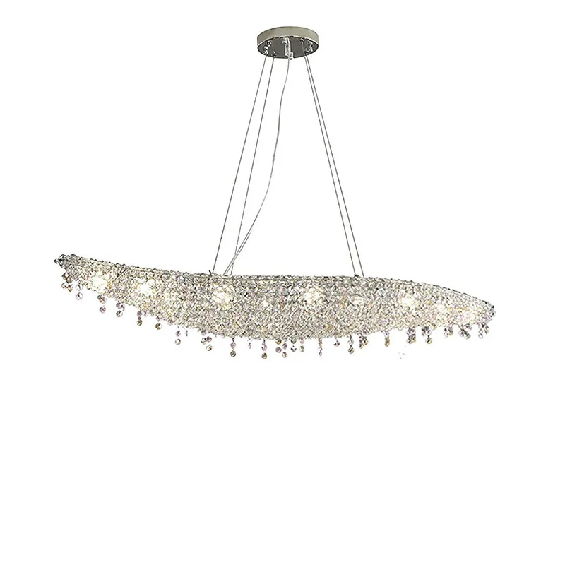 

Italy imported Egyptian crystal chandelier restaurant living room light luxury hotel front desk villa island counter bar