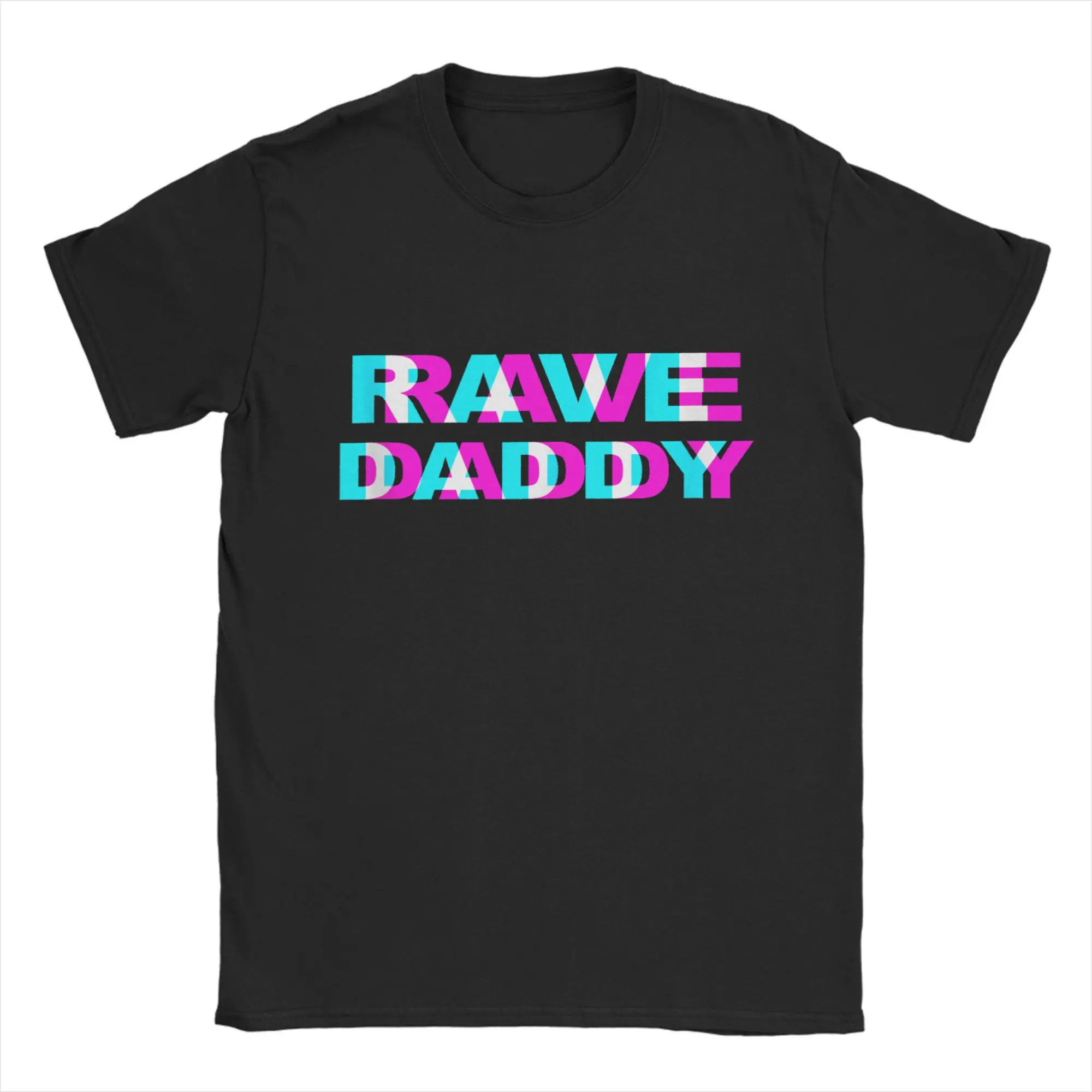

Повседневные футболки Rave Daddy, мужские футболки с круглым воротником из 100% хлопка, футболки с короткими рукавами, одежда 4XL, 5XL, 6XL