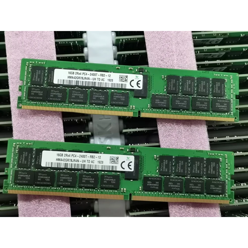 1 قطعة 16GB 16G 2RX4 2400T REG ECC 16GB DDR4 2400 RAM لذاكرة SK Hynix