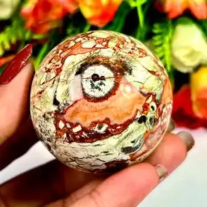 Distinctive Money Agate Orbs | Natural Gemstone Sphere | Money Agate Gem | Gemstone Orb