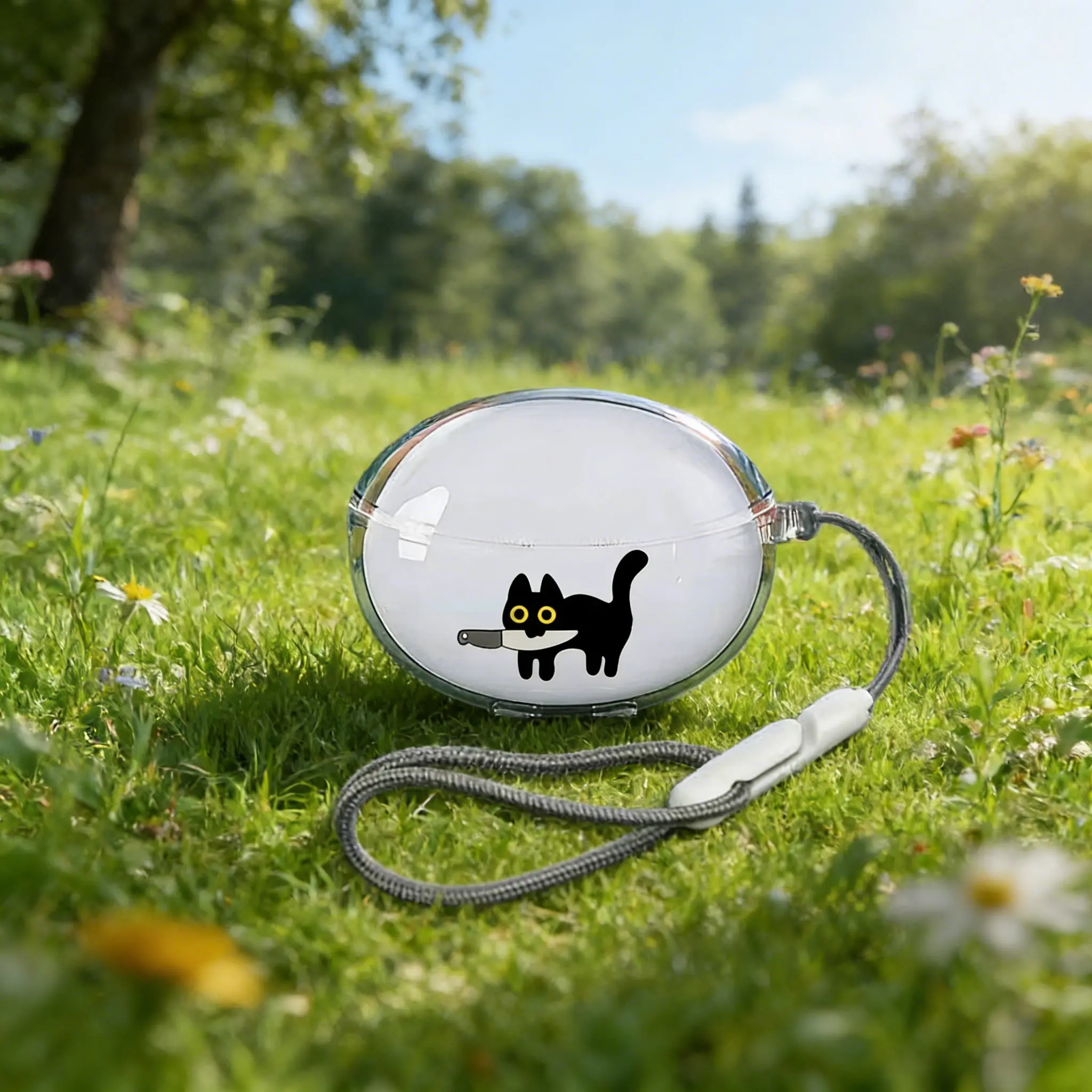 Autumn New Year Cartoon Case for For QCY C30 Ear Clip Bluetooth Headset Transparency Soft TPU For QCY C30S Shockproof shell