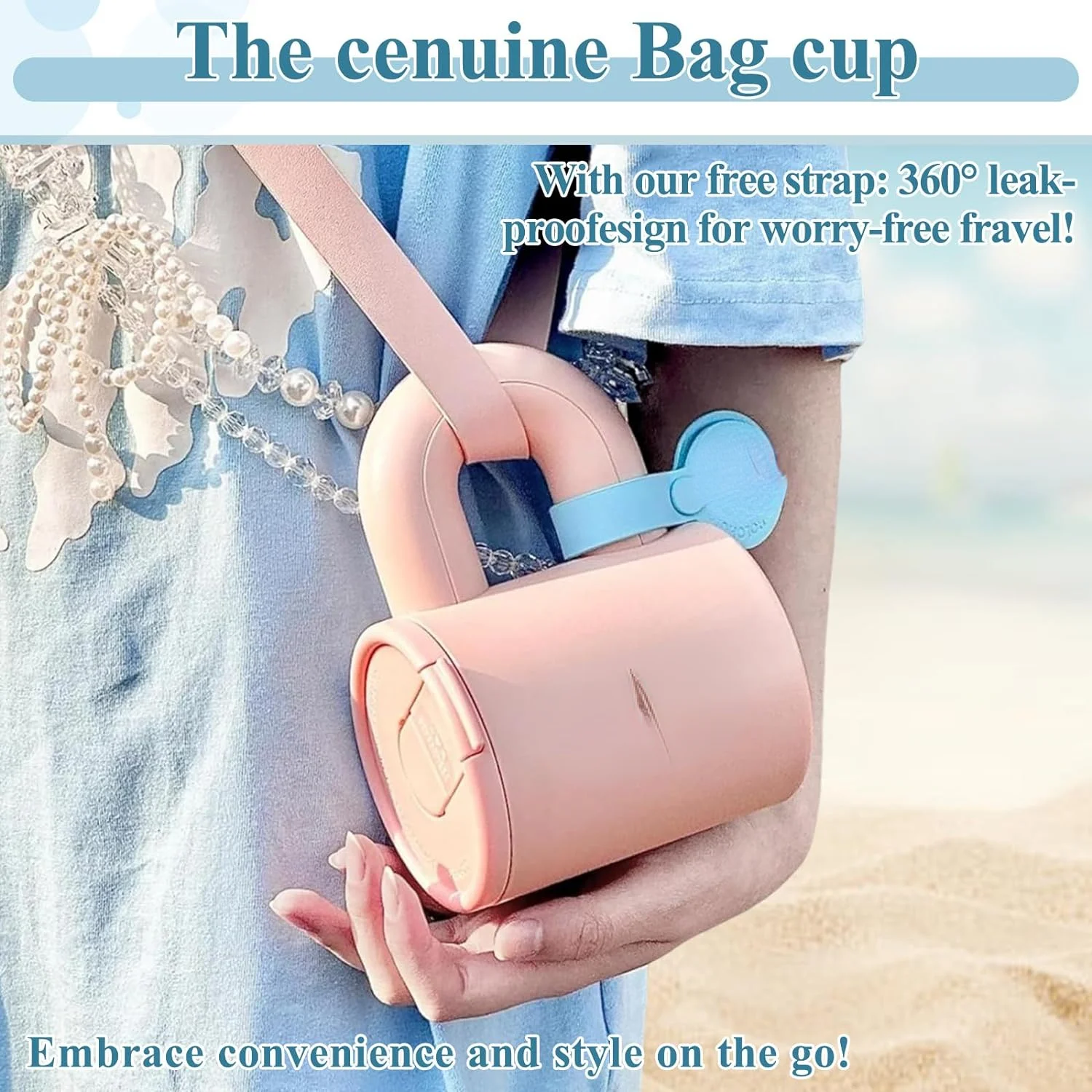 

Leak-proof, Portable, and Stylish Handbag-shaped Insulated Camping Travel Mug with Convenient Straws and Lids - Perfect for Coff